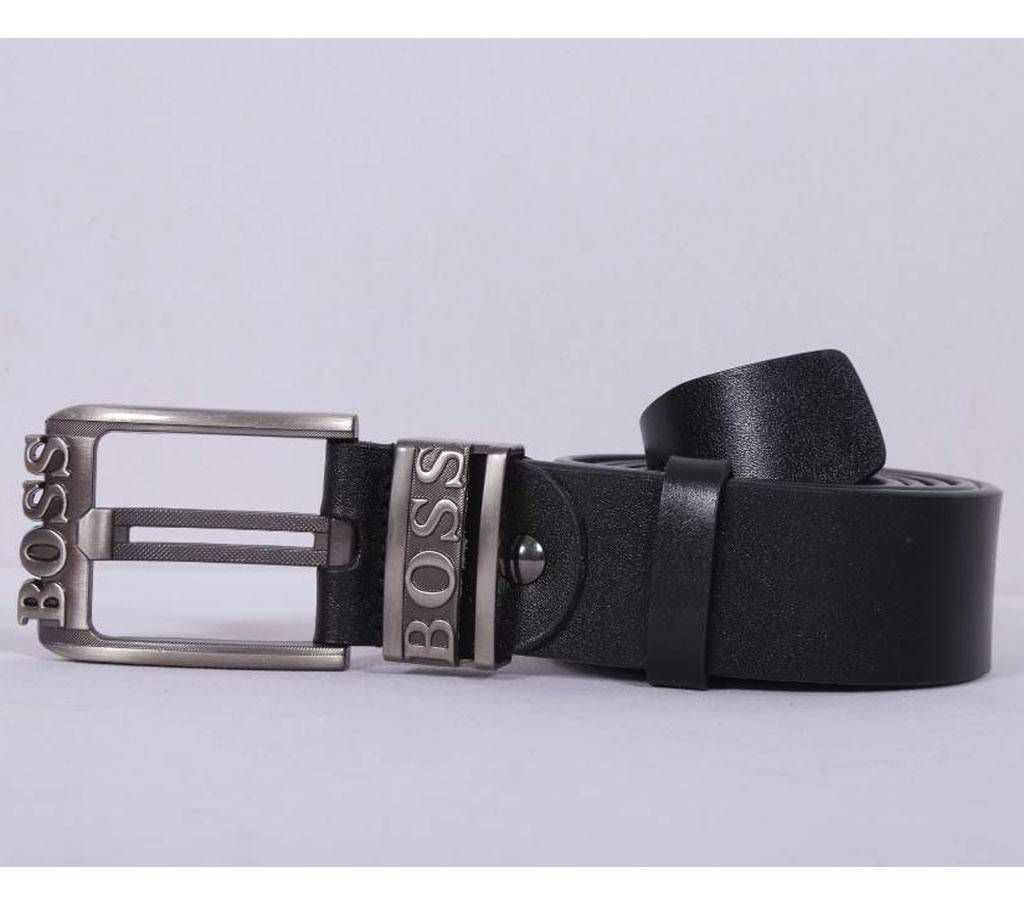 Genuine Black Leather Casual Belt For Him