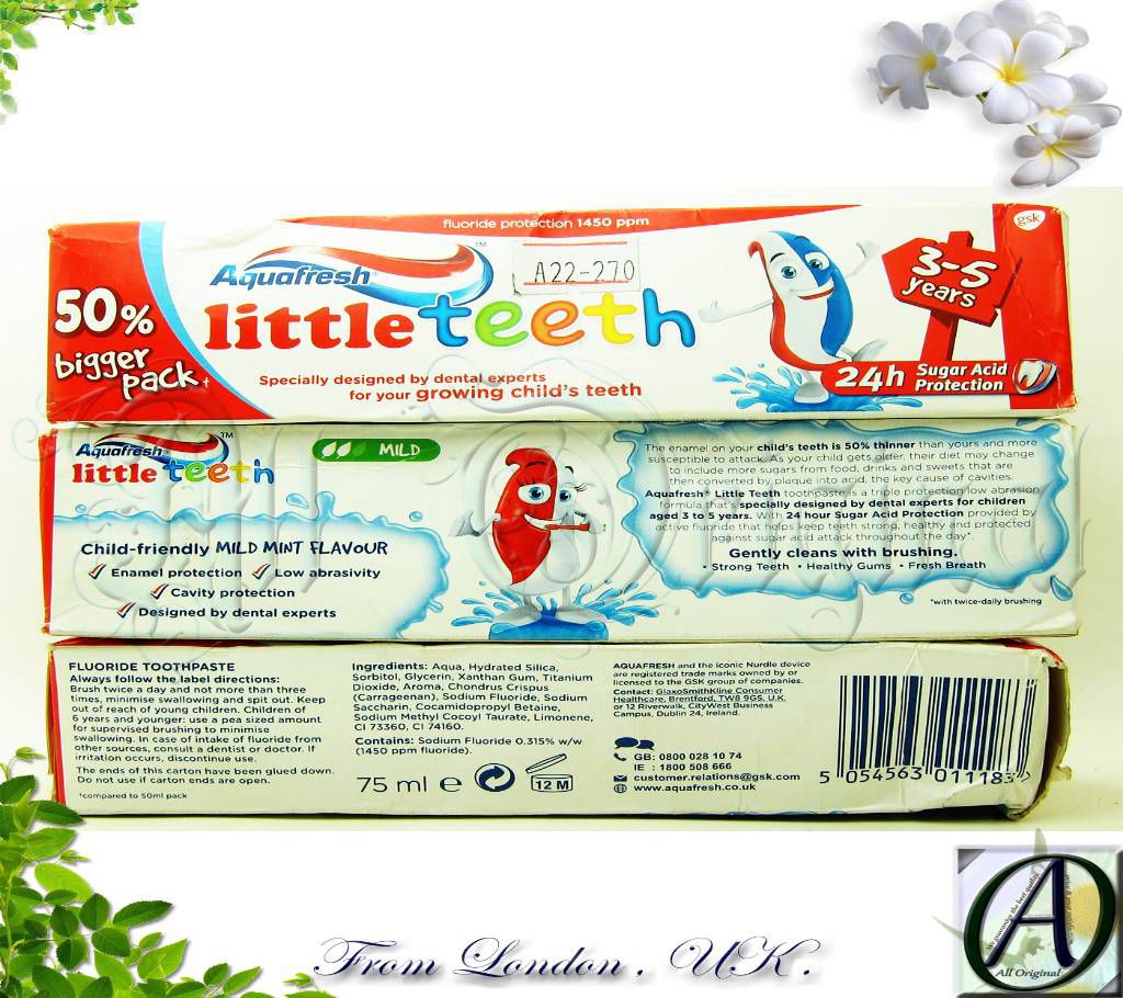 Aquafresh Milk Teeth Toothpaste  (3-5 years) 