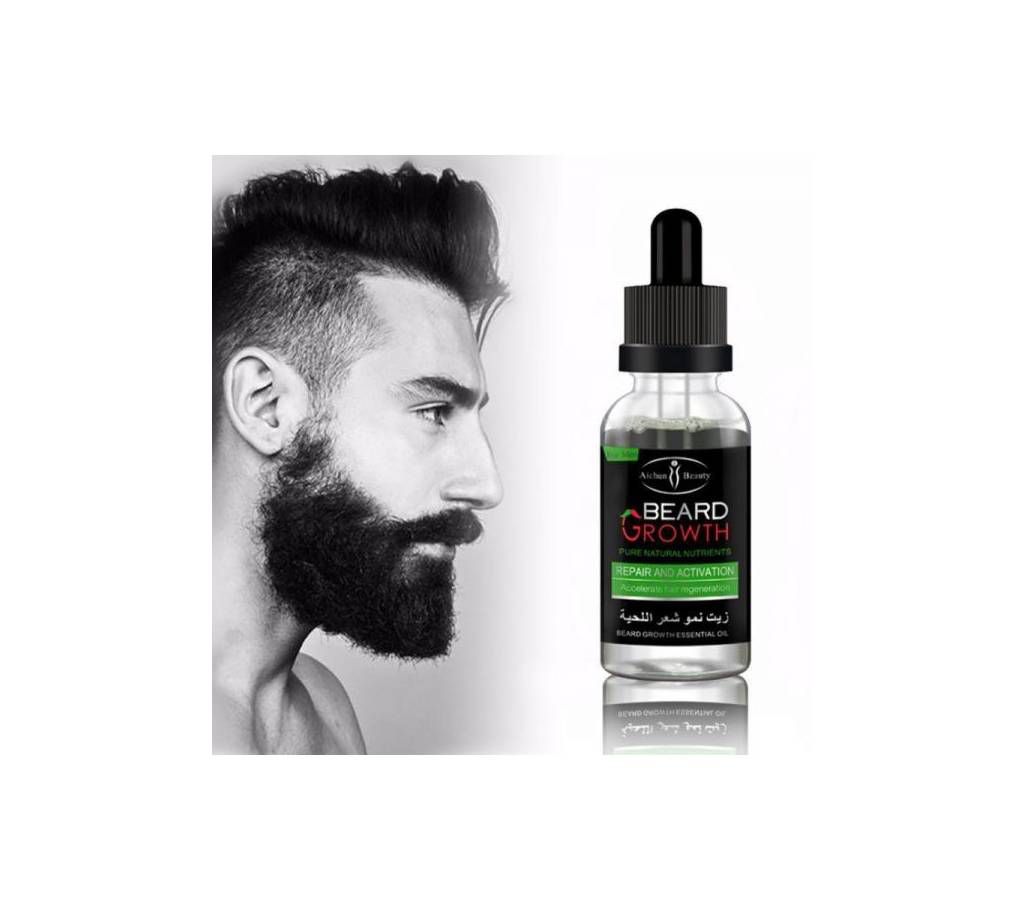 AICHUN BEAUTY Beard Oil Mustache Hair Growth Pure Natural Nutrients  30ml