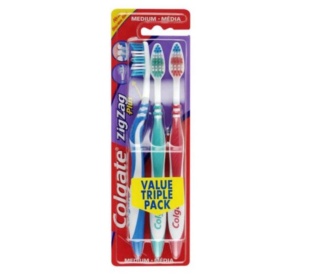 Colgate ZigZag Toothbrush - 3pcs