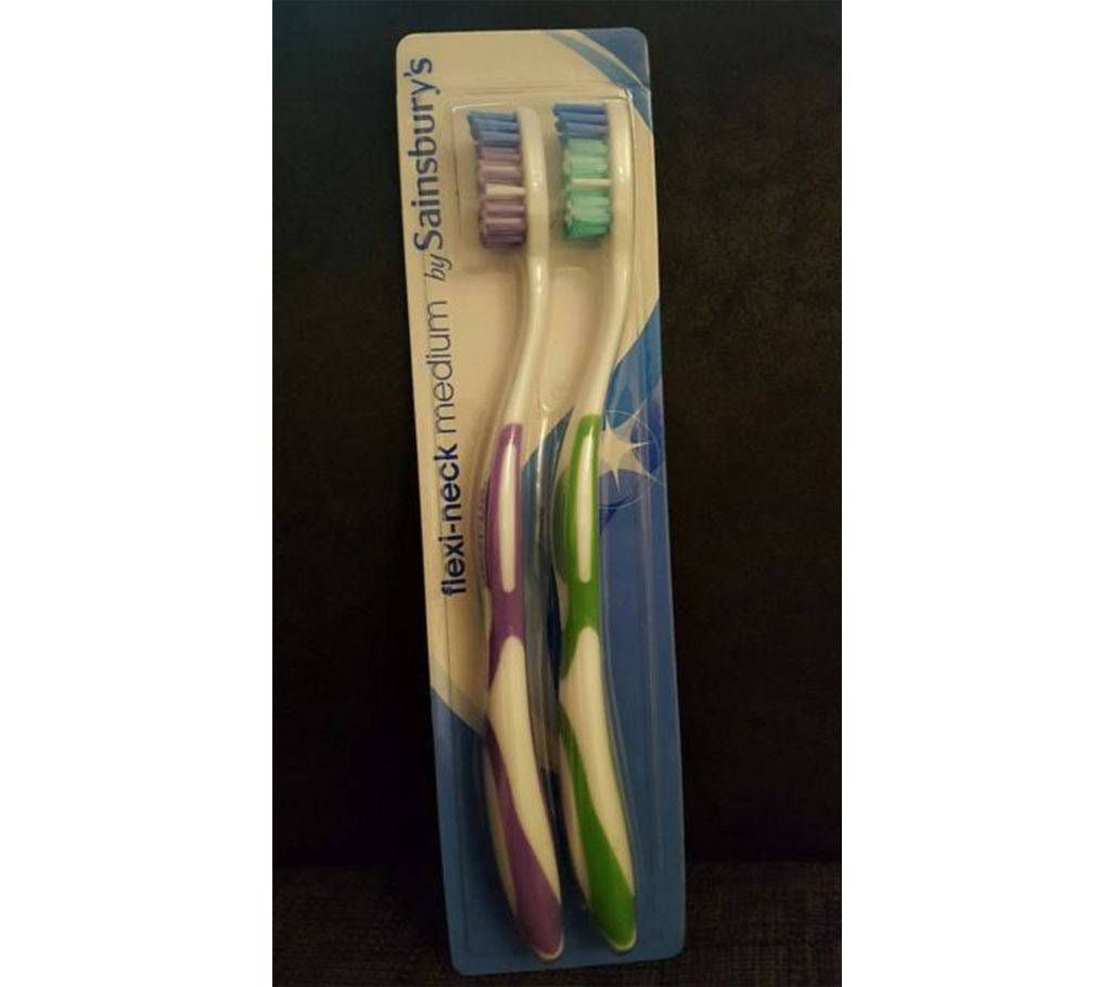 Sainsbury's Flexi Neck Toothbrush - 2 pcs 