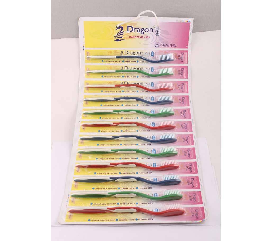Dragon 002 Hanger Toothbrush - 12 pcs