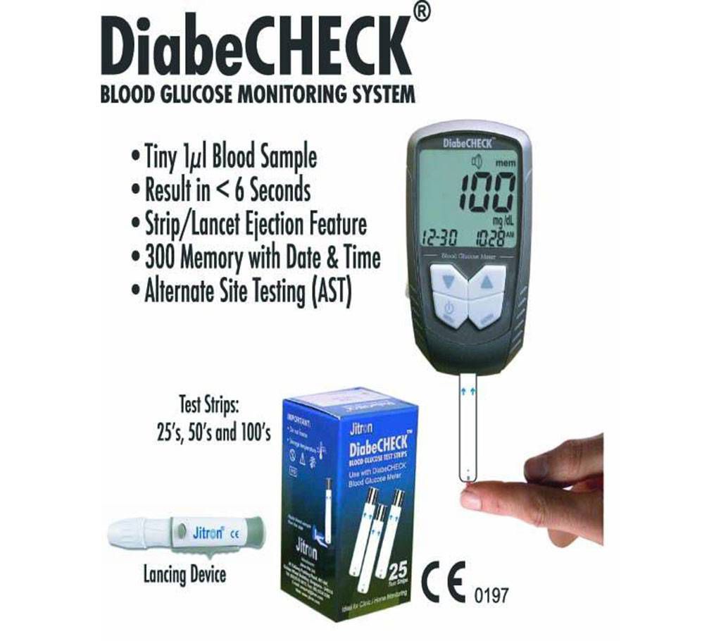 DiabeCHECK - Blood Glucose Test Machine
