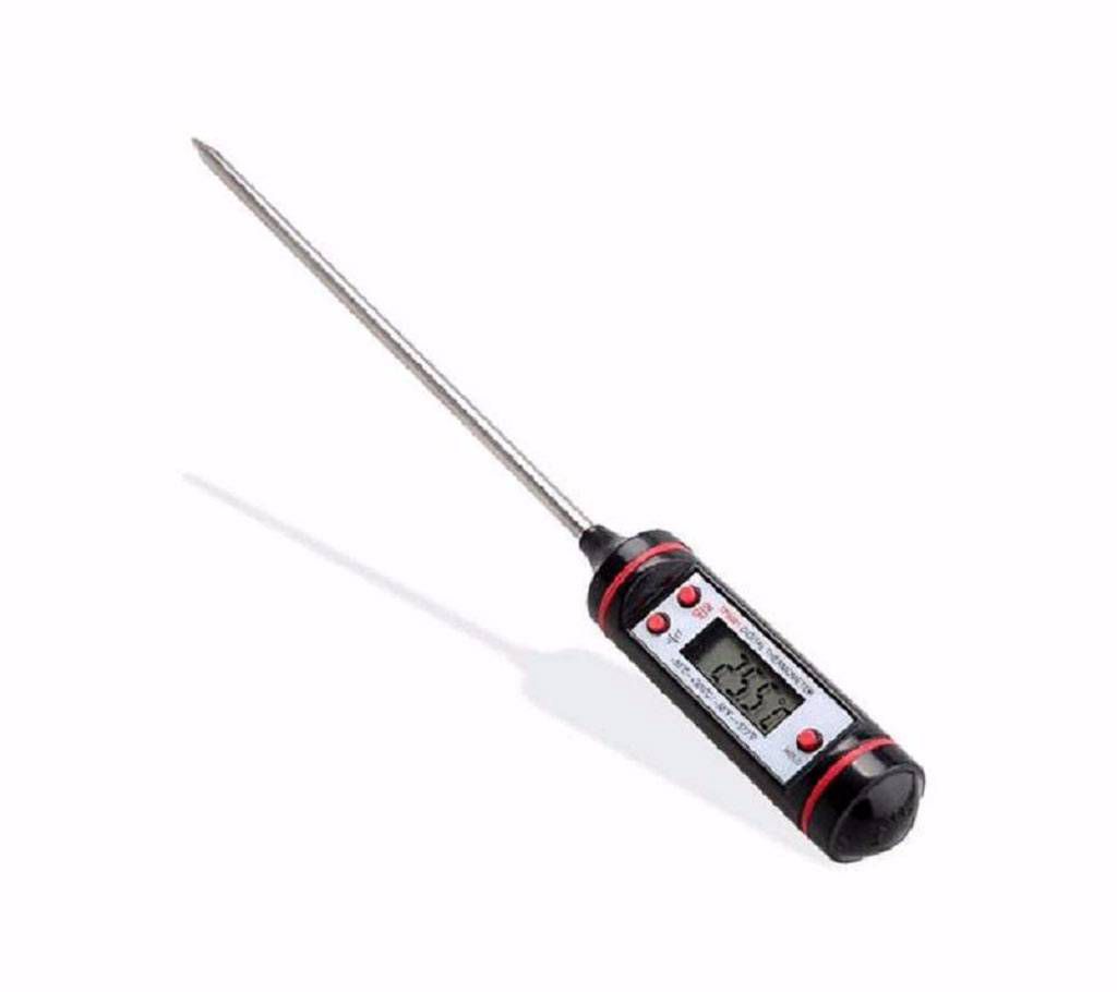 Digital laboratory thermometer and food