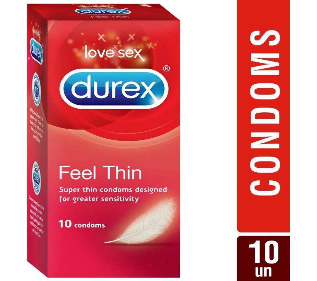 Durex Feel Thin Condom pack of 10pcs 