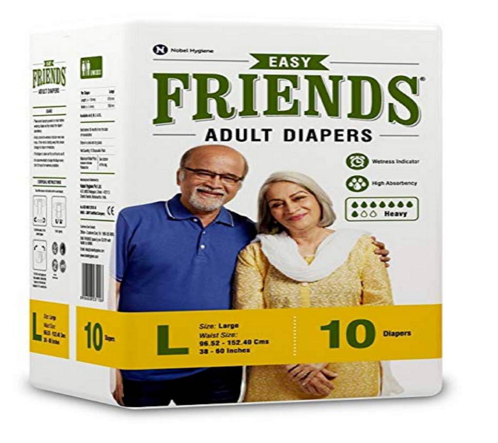 Friends Adult Diaper - Medium (10 Count) 