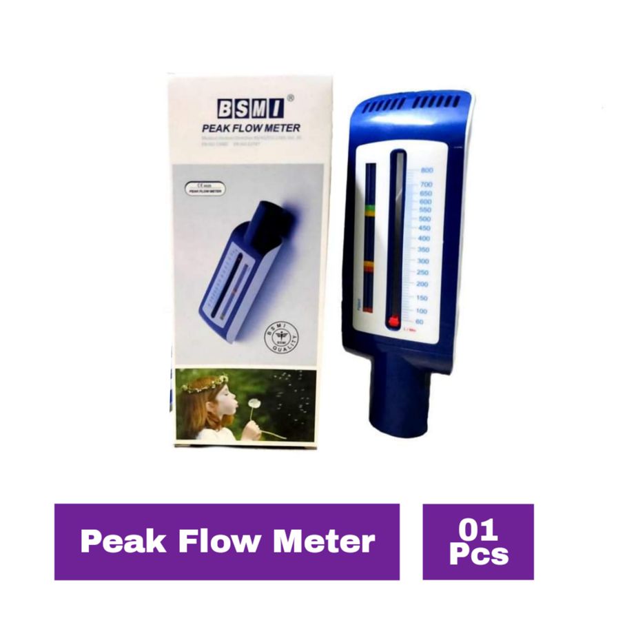 BSMI Peak Expiratory Flow Meter  Device for Lungs Function Test Monitor of Asthma Patients