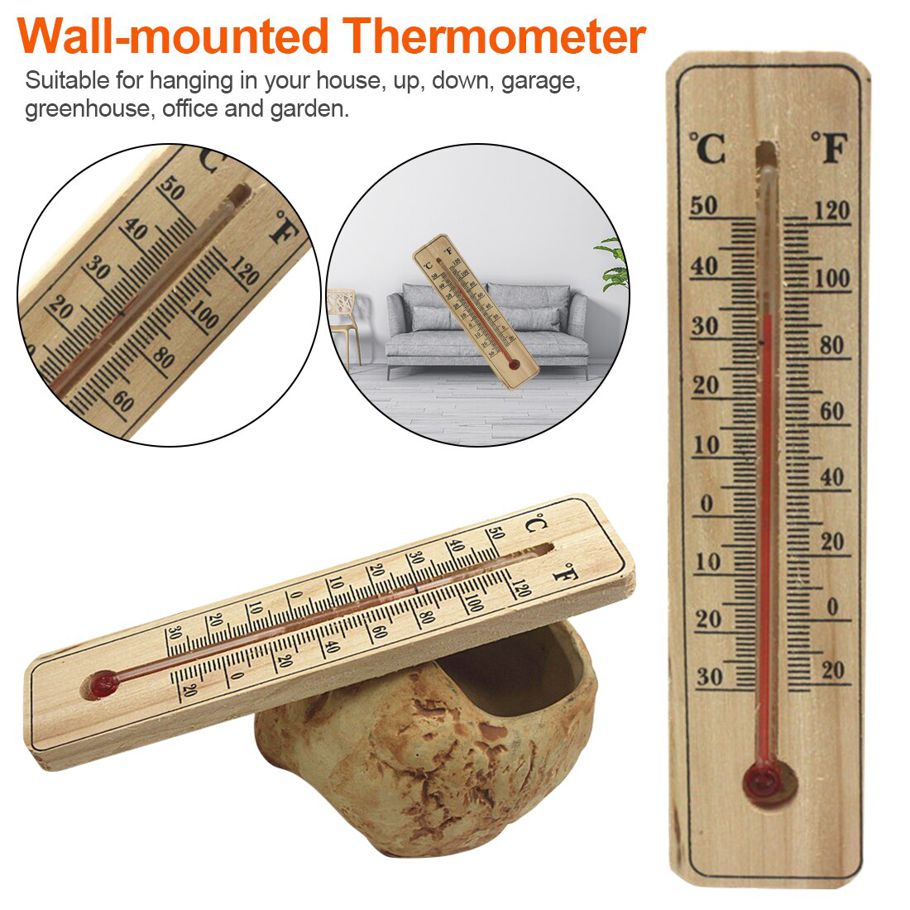 Indoor thermometer (wooden and hanging)
