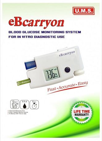 ebcarryon Blood Glucose Monitor 15 Test Strips only vail