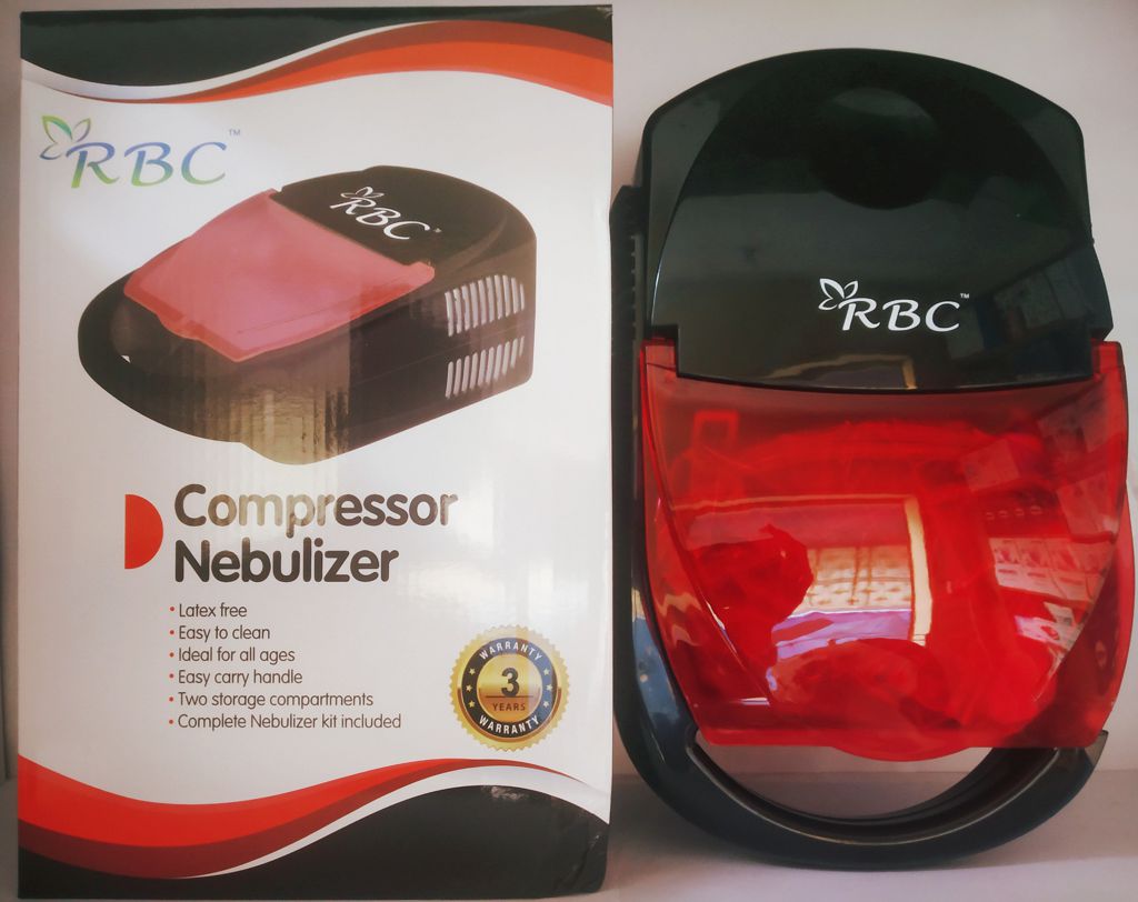 RBC Portable Compressor Nebulizar Machine for Child & Adults Nebulization