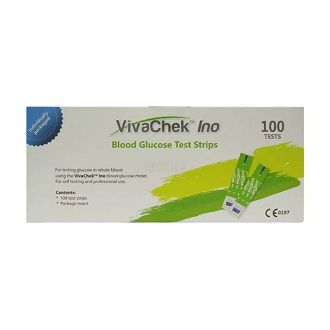 100 Pcs Strips for Vivachek Ino Glucometer Blood Glucose Meter - Vivacheck Diabetes Test Machine Monitoring System