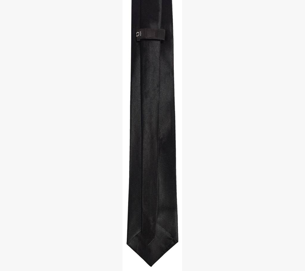 Stylish Black Silk Tie - 0239TIE