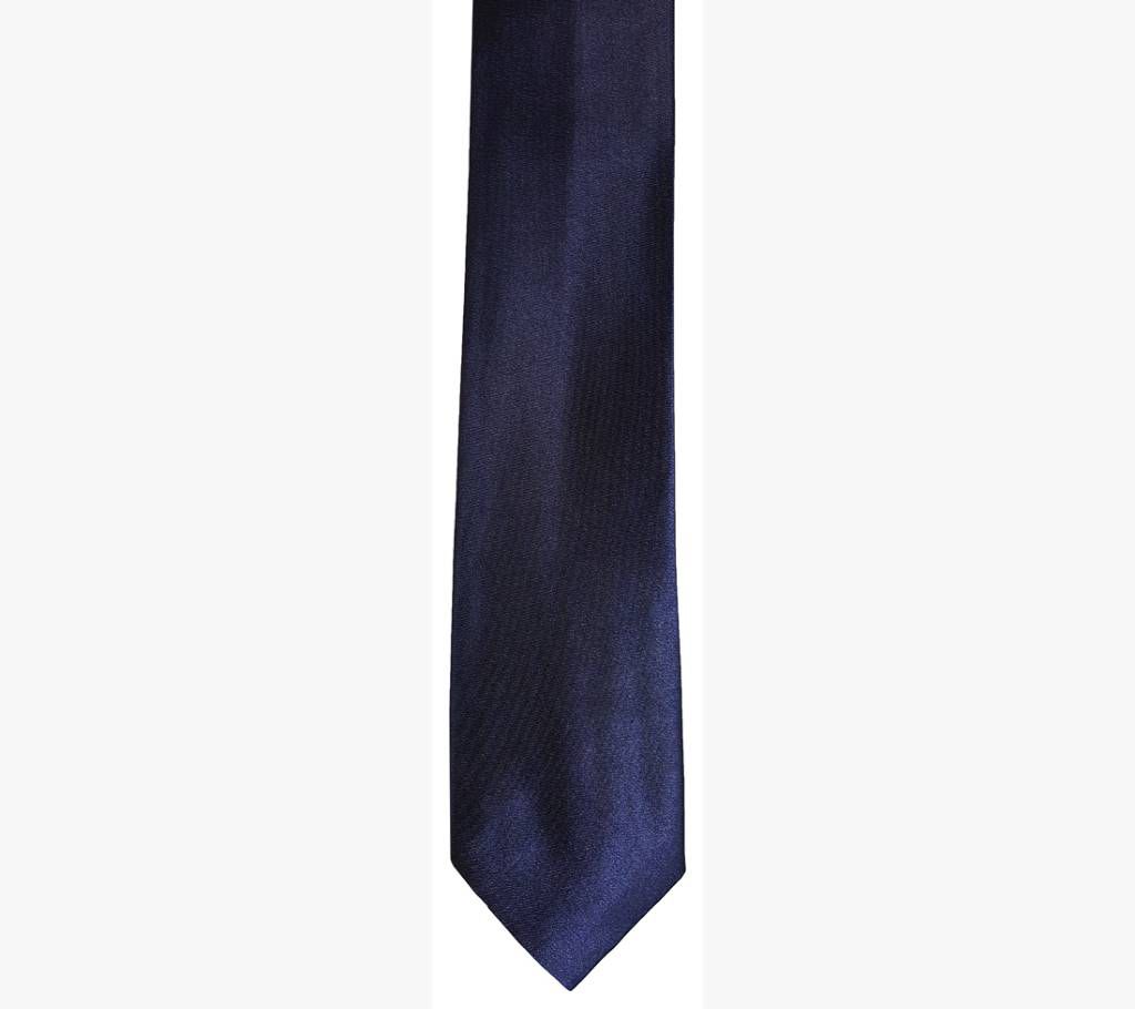 Stylish Navy Blue Silk Tie - 0240TIE