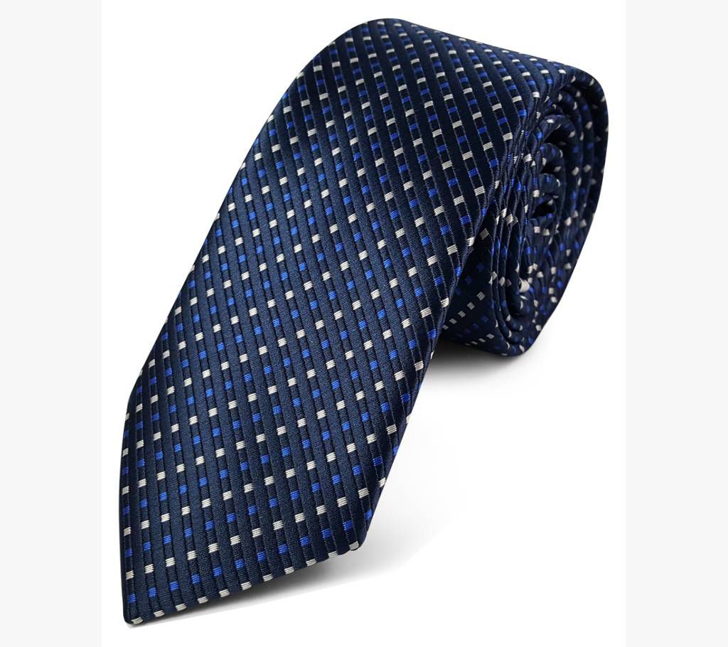 Stylish Drack Blue Silk Tie - 0243TIE