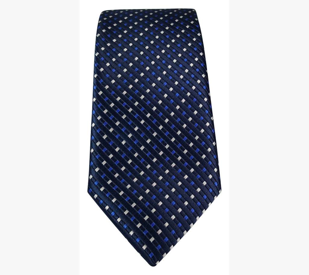 Stylish Drack Blue Silk Tie - 0243TIE