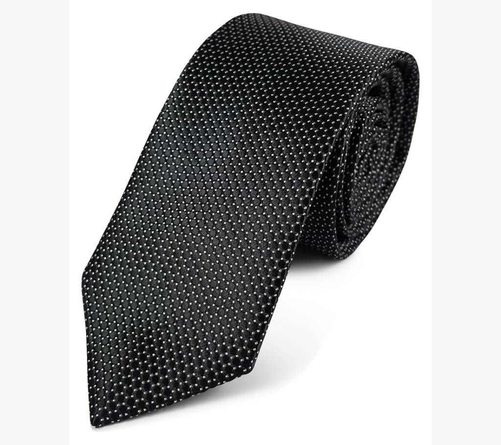 Stylish Black Silk Tie - 0245TIE