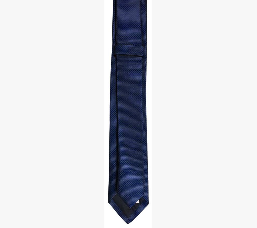 Stylish Navy Blue Silk Tie - 0249TIE