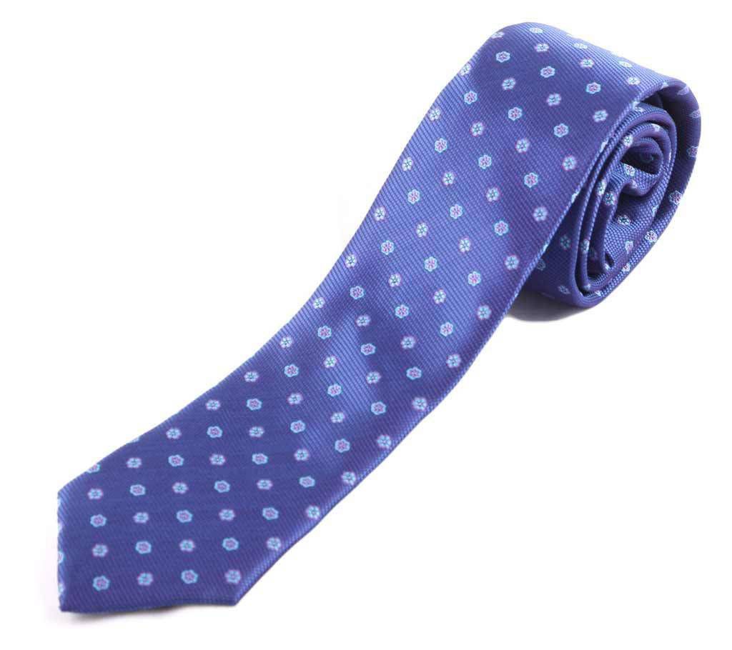 Dark Blue Silk Tie for Men 