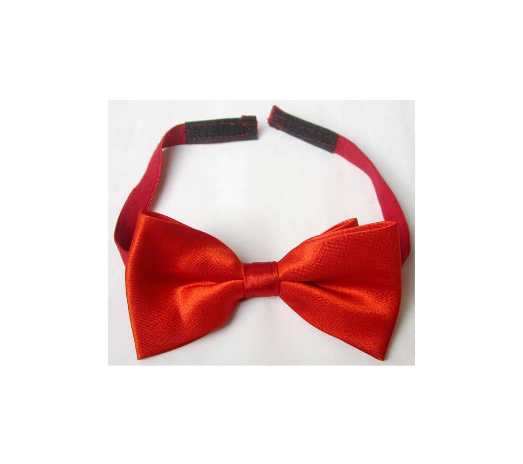 Bow Tie Red Silky Polyester