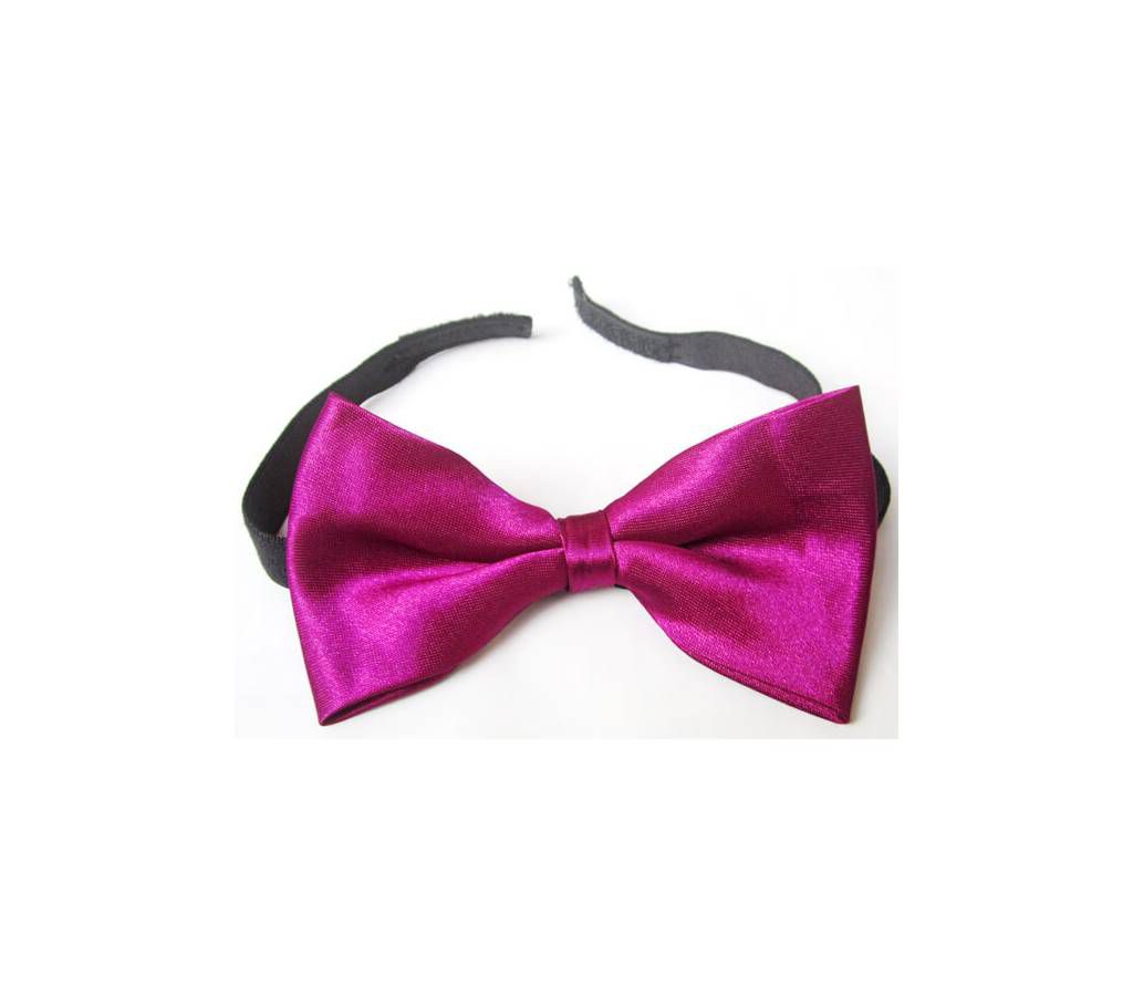 Bow Tie Purple Silky Polyester