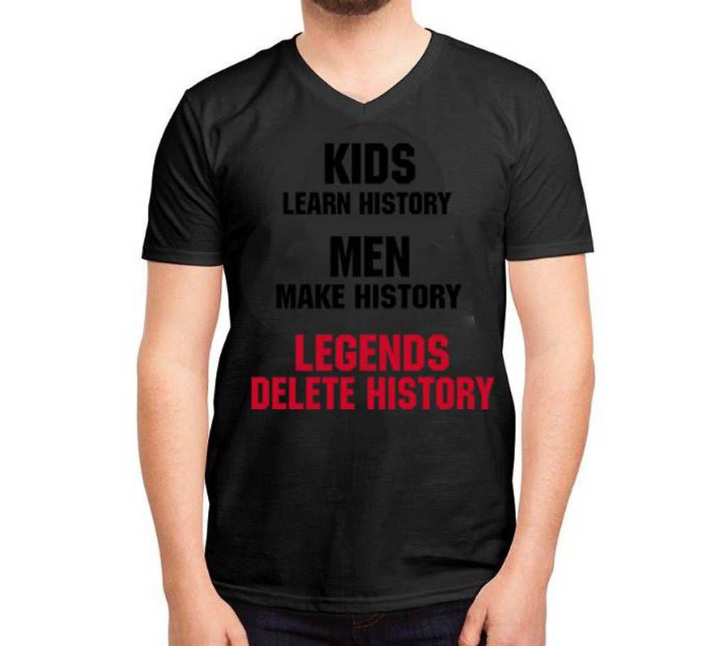 History Men's Cotton Round Neck T-Shirt