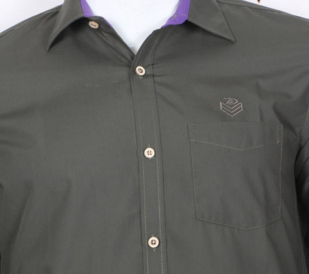 Gents Full-sleeve Solid Cotton Casual Shirt