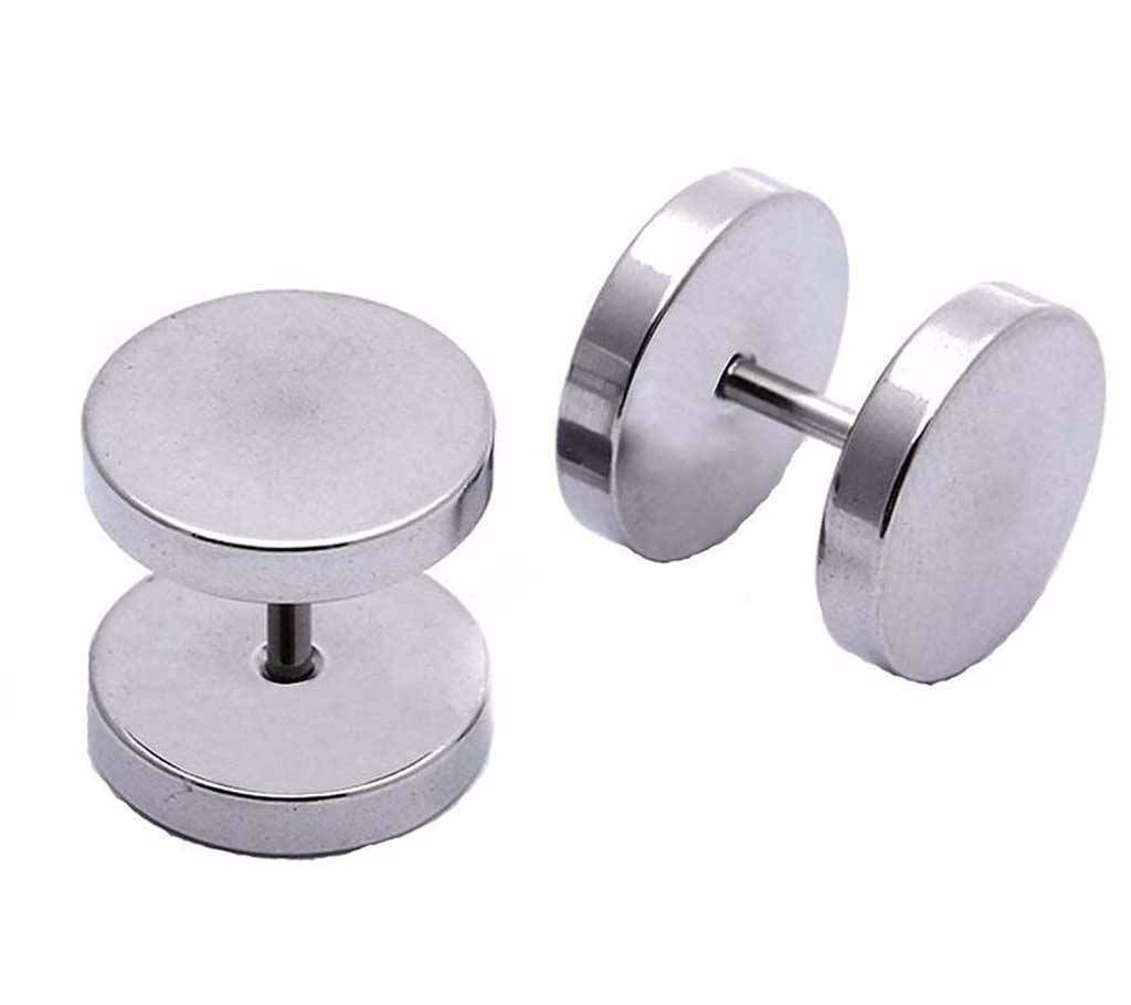 Metallic Plug Earrings For Men