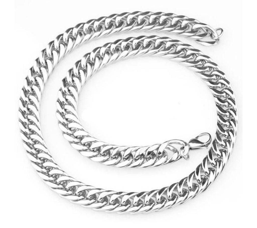 Silver White Plated Necklace for Men