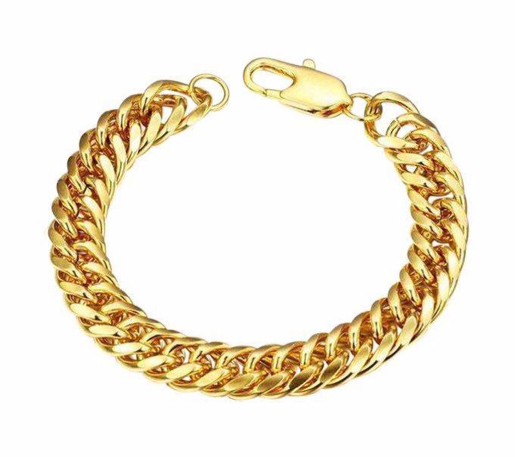 Golden Gold Plated Bracelet For Men
