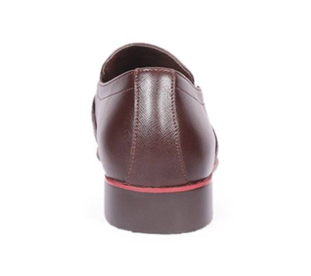 Venturini Men's Dark Brown Soft Leather Casual Heel Shoe

