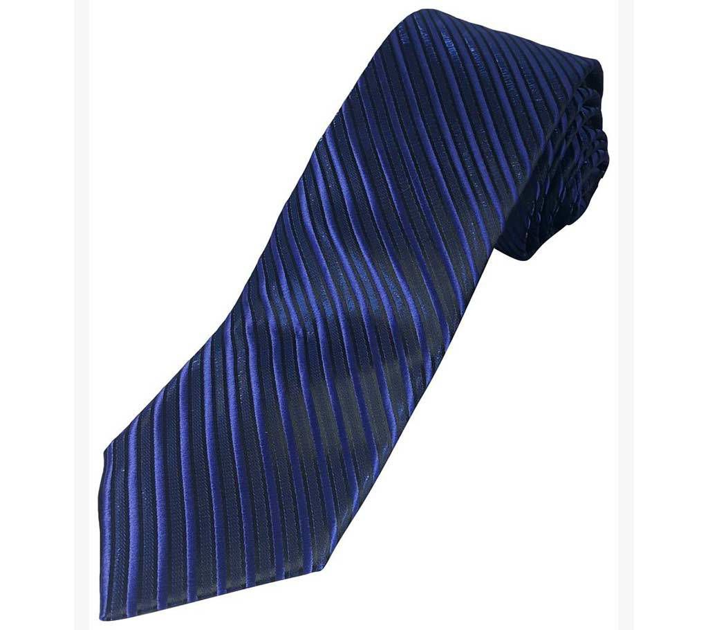 Official navy blue silk tie 
