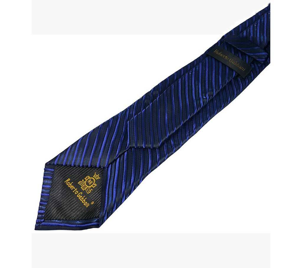 Official navy blue silk tie 