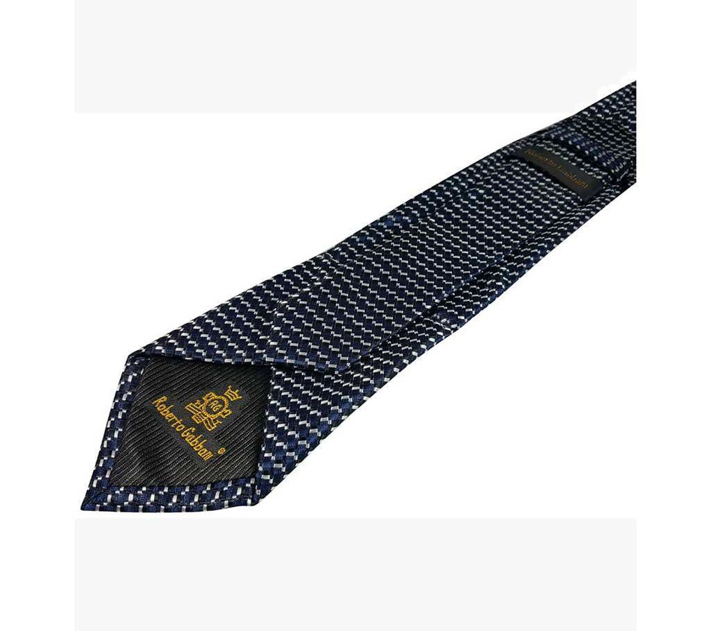Official white patent silk tie 