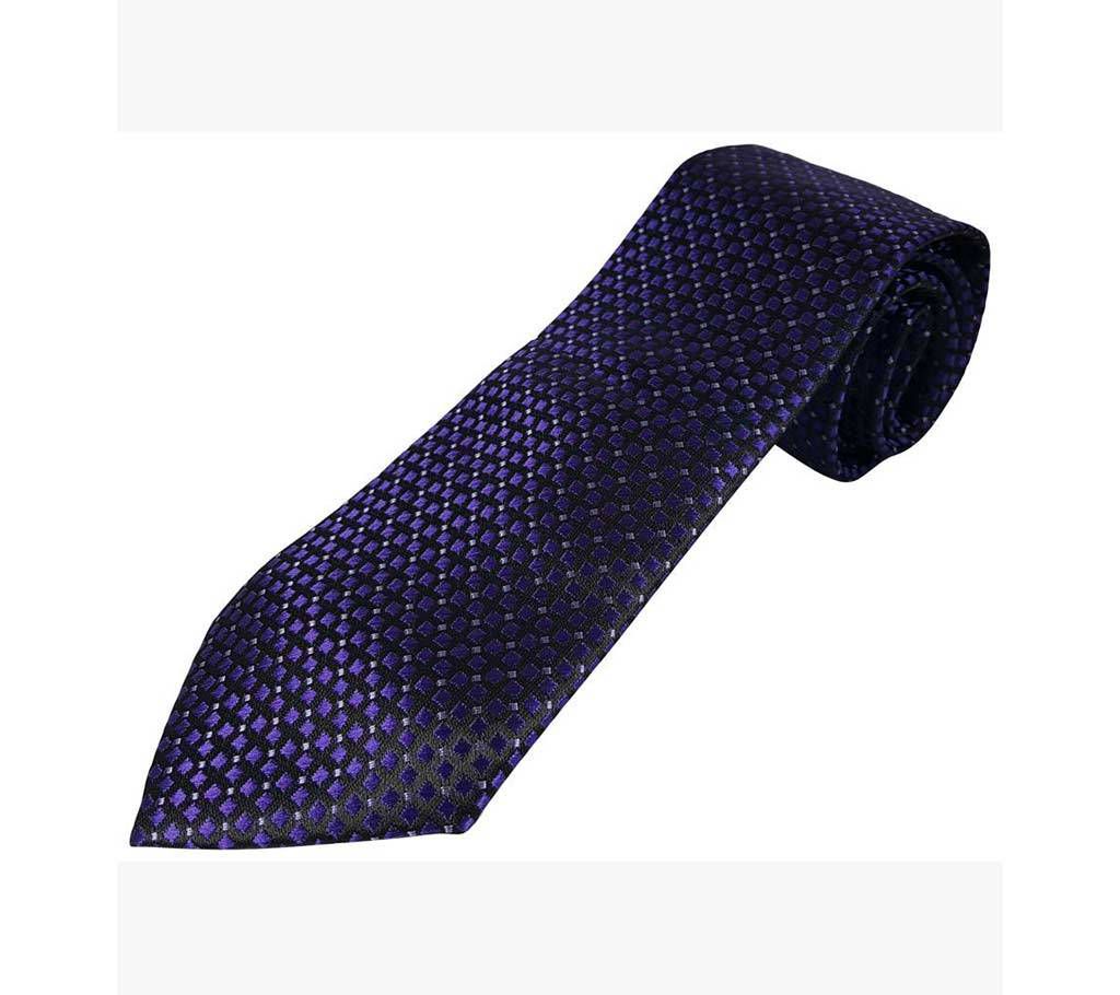 Official purple patent silk tie 