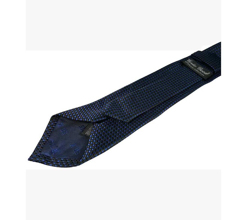 official black patent silk tie 
