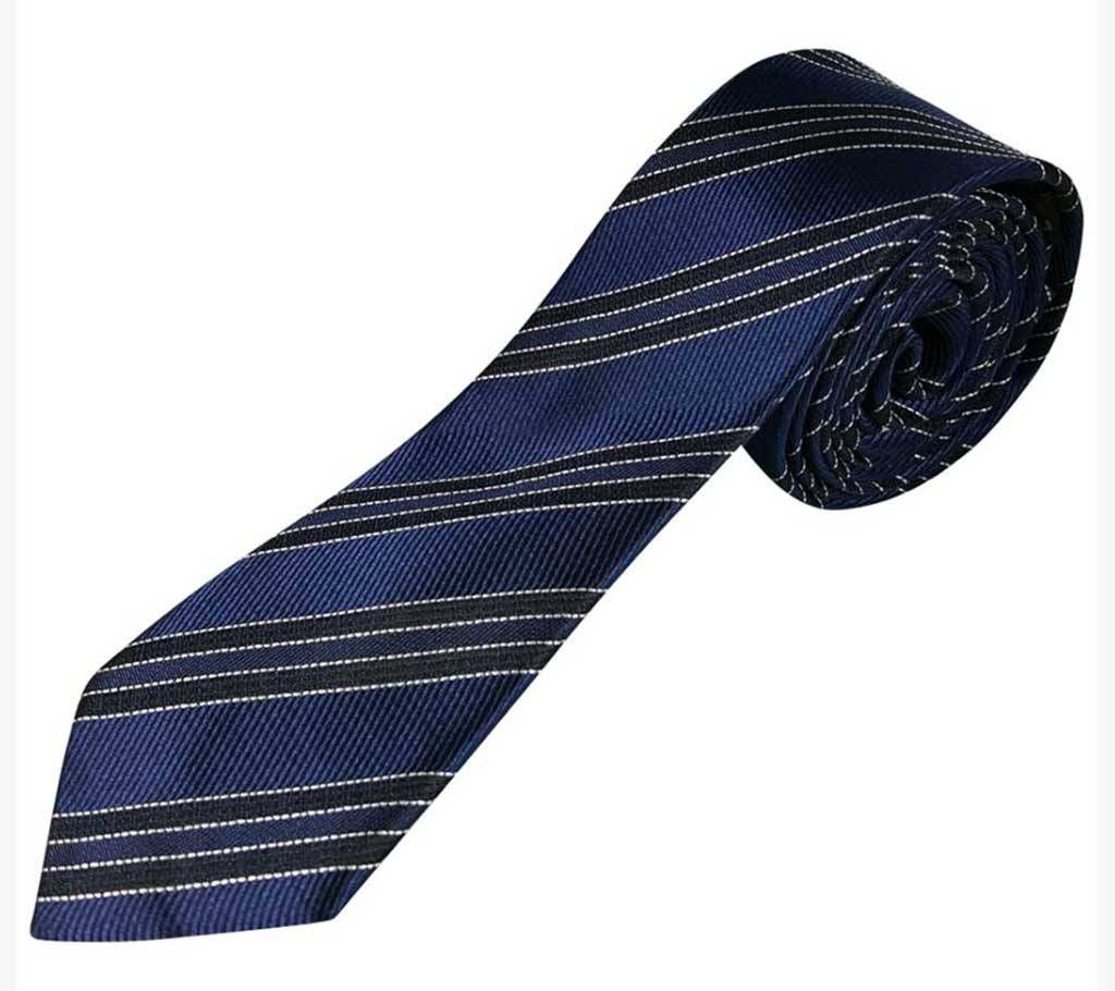 Blue Stripe Silk Tie