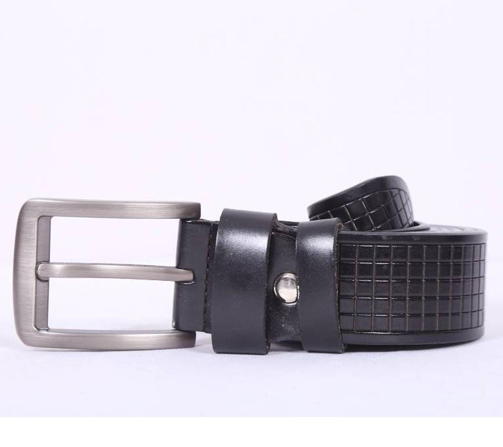 Black Leather formal Belt For Men