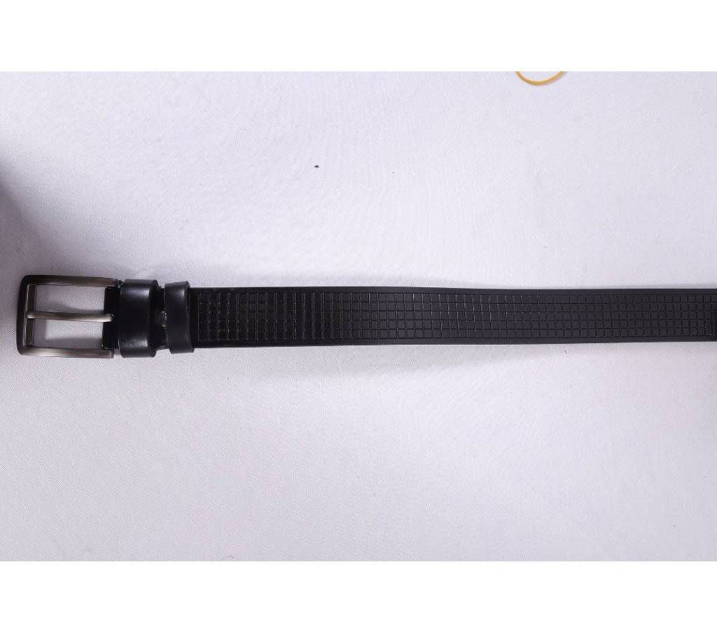 Black Leather formal Belt For Men