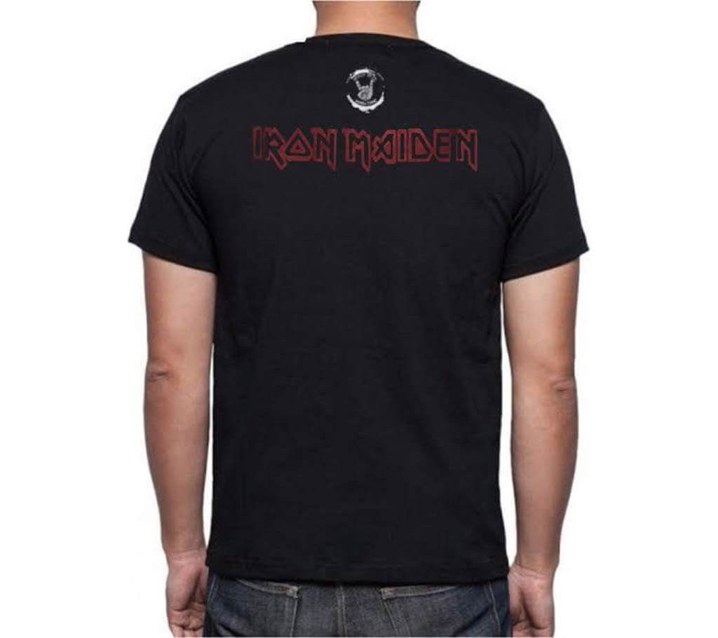Iron maiden Men's Round Neck T-Shirt (Black)