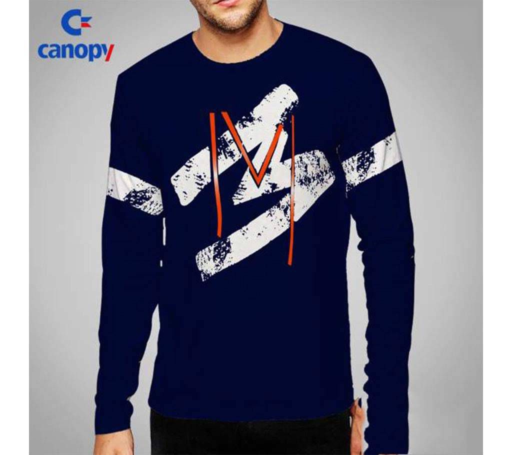 printed full sleeve cotton gents t-shirt 