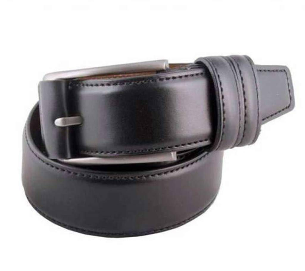 Formal buckle leather belt 
