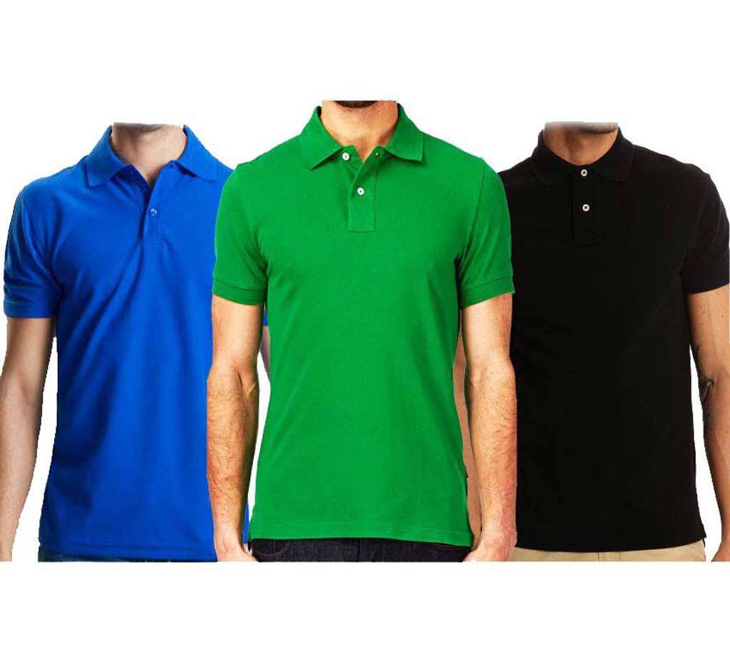 Half Sleeve Gents Polo Shirt - 3 pieces Combo Offer