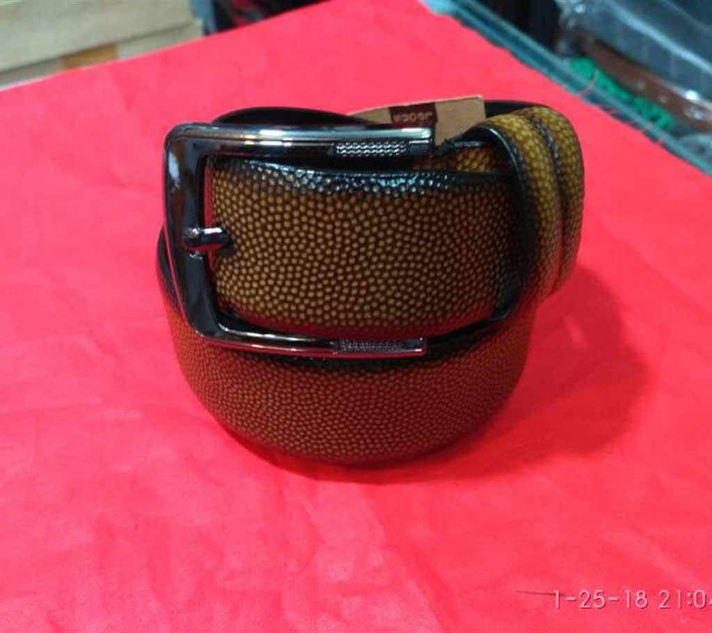 Artificial leather casual belt for men 