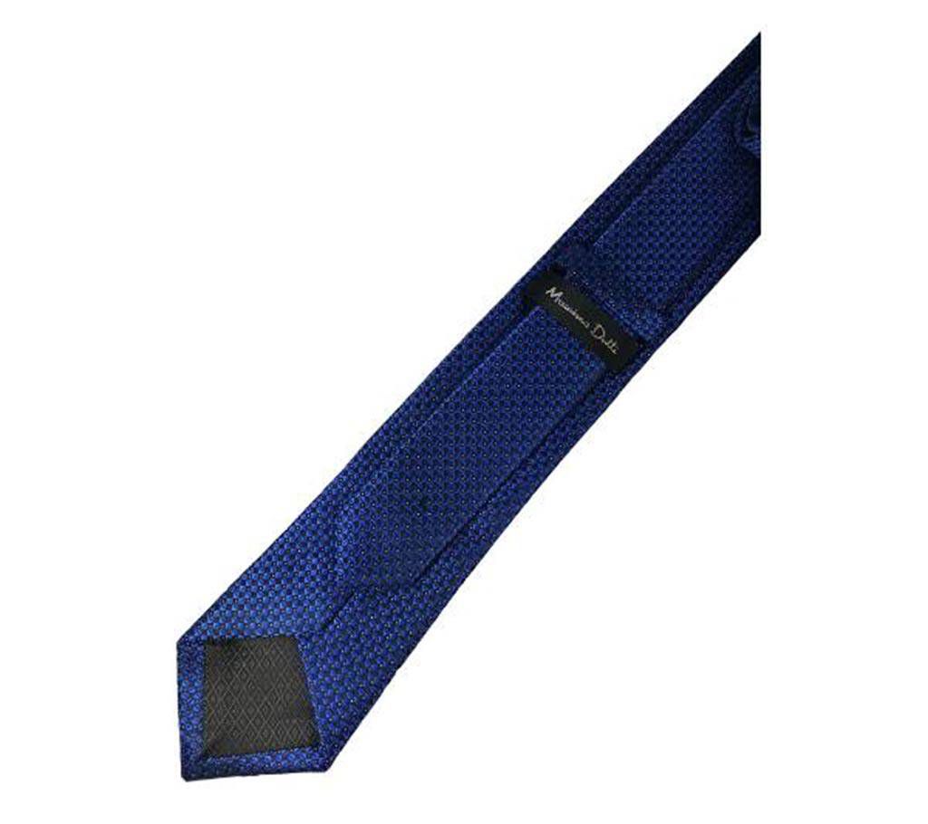 Elegant Navy Blue Silk Tie - 0184TIE
