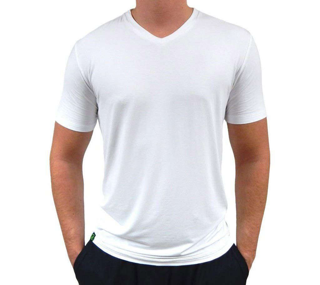 V-collar export quality t-shirt