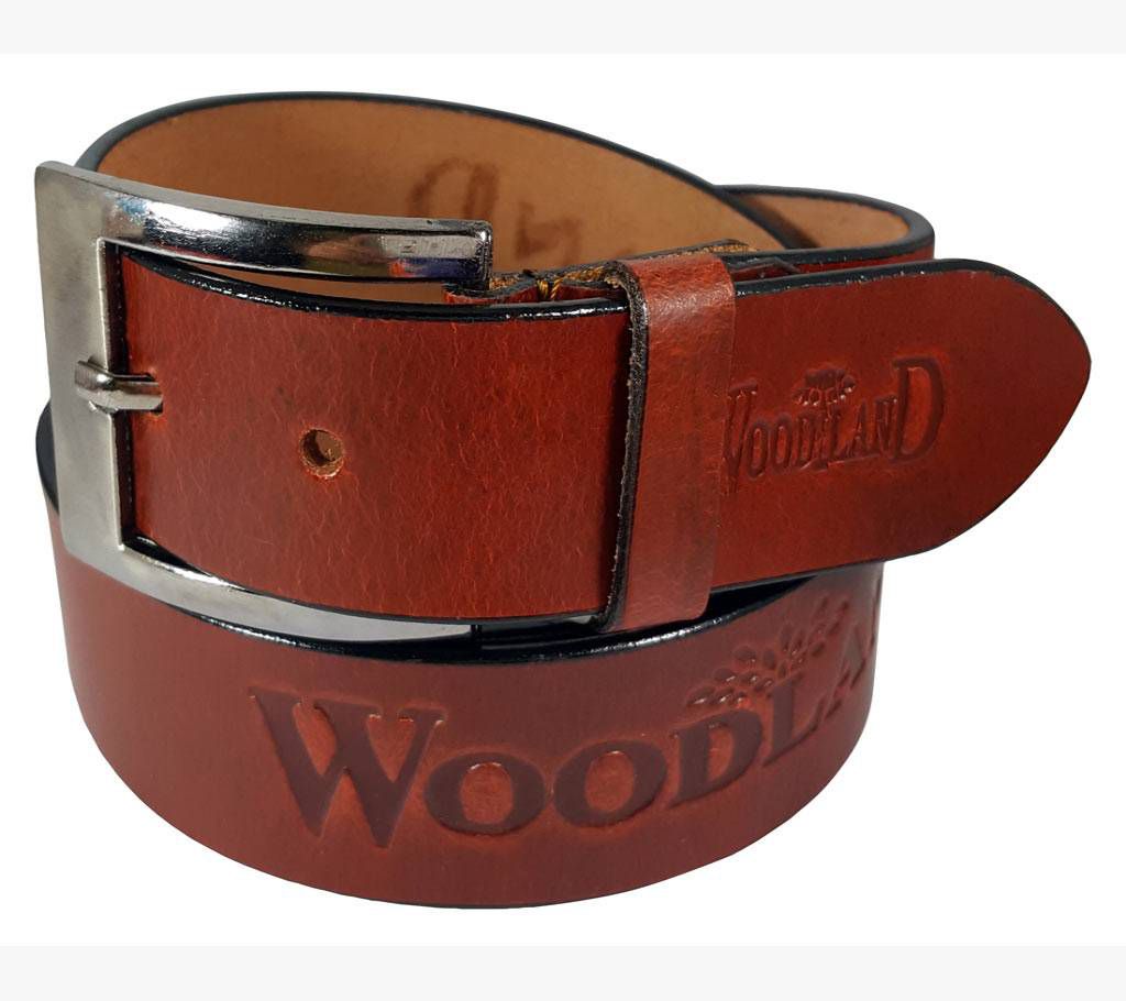 Chocolate Wood Land Genuine Lather Belt for Men