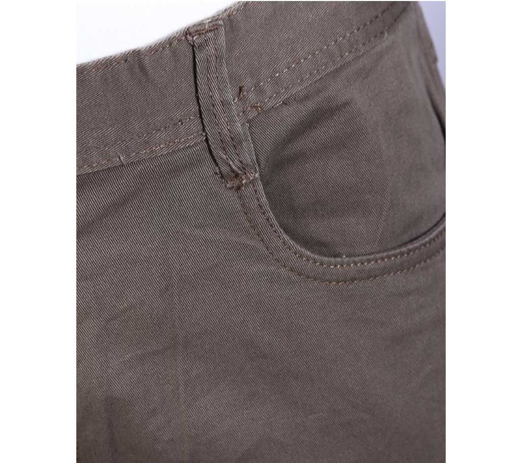 Semi narrow cotton gabardine pants 