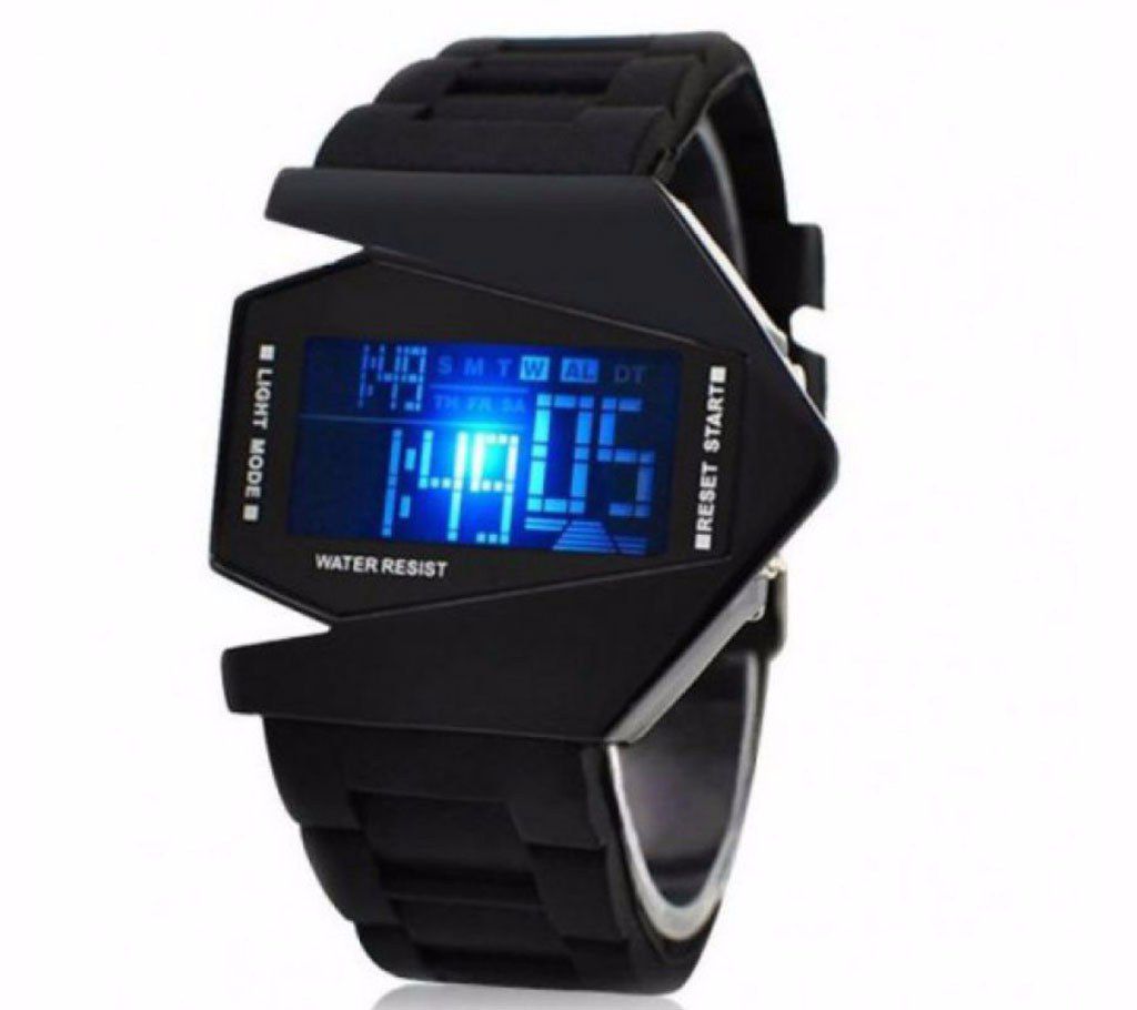 LED Fighter Watch - Black