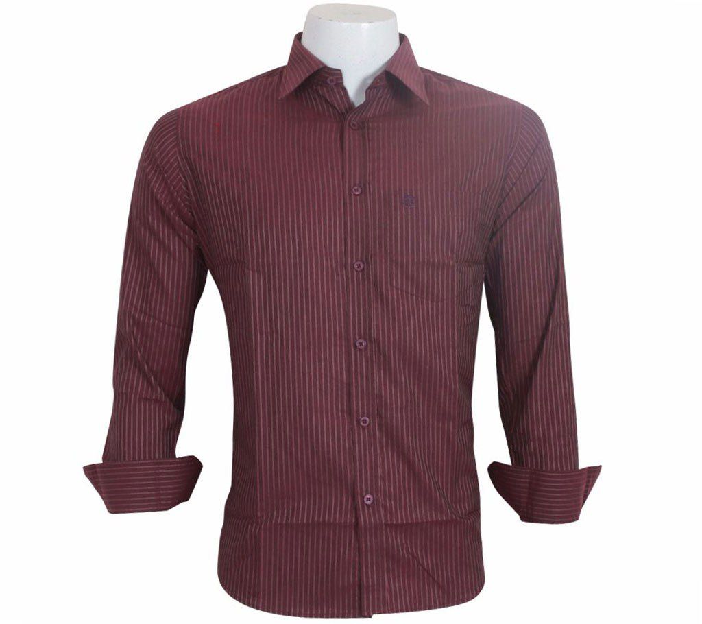 Menz Full Sleeve Striped Formal Shirt