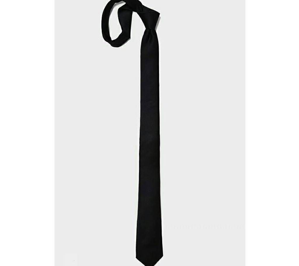 Black formal tie for men 